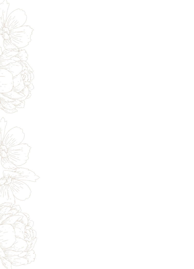Left floral decoration
