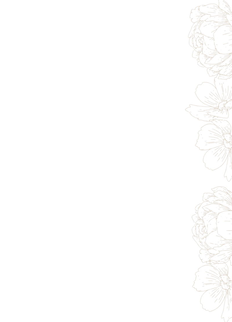 Right floral decoration